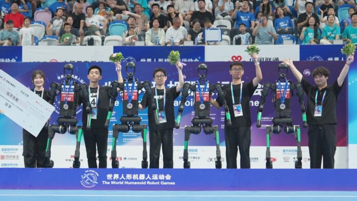 China’s first ‘Robot Olmypics” delivers impressive feats and devastating falls