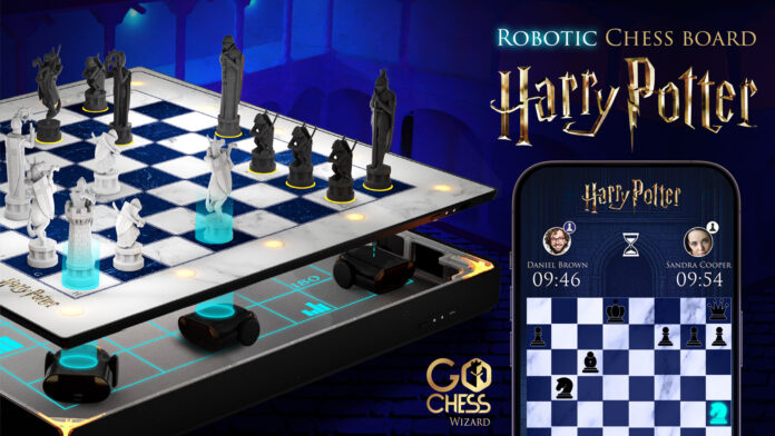 This Robotic Harry Potter themed Chess board integrates a mobile application