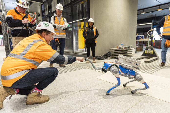 Unitree Go 2, a robotic dog from Unitree, is helping to keep Melbourne’s big infrastructure project safe