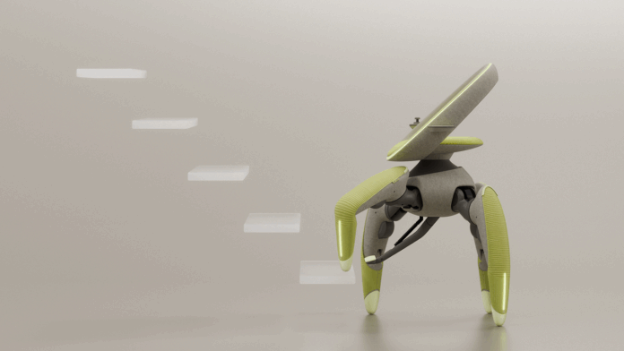 The bizarre robotic chair concept is shaped like a crab, and it can help you get into your car.