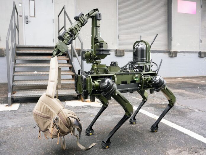 Ghost Robotics Arm Brings Manipulation To Military Quadrupedes