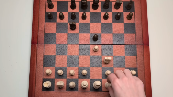 Homemade chess board moves its own pieces. And wins.