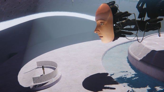 Convince a giant robotic head on a stick it’s not human in Prove You’re Human, the new game from 1000xResist developer