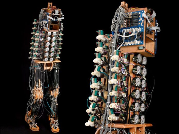 This DIY Bipedal Robot Used Pneumatic “Air-Muscles” Instead of Motors
